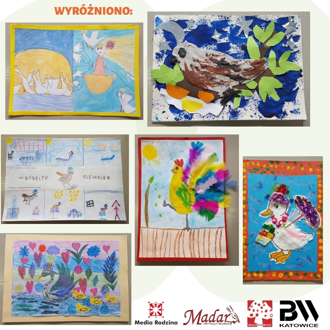 Konkurs Baśniowe, legendarne, poetyckie, czyli ptaki w literaturze - prace wyróżnione