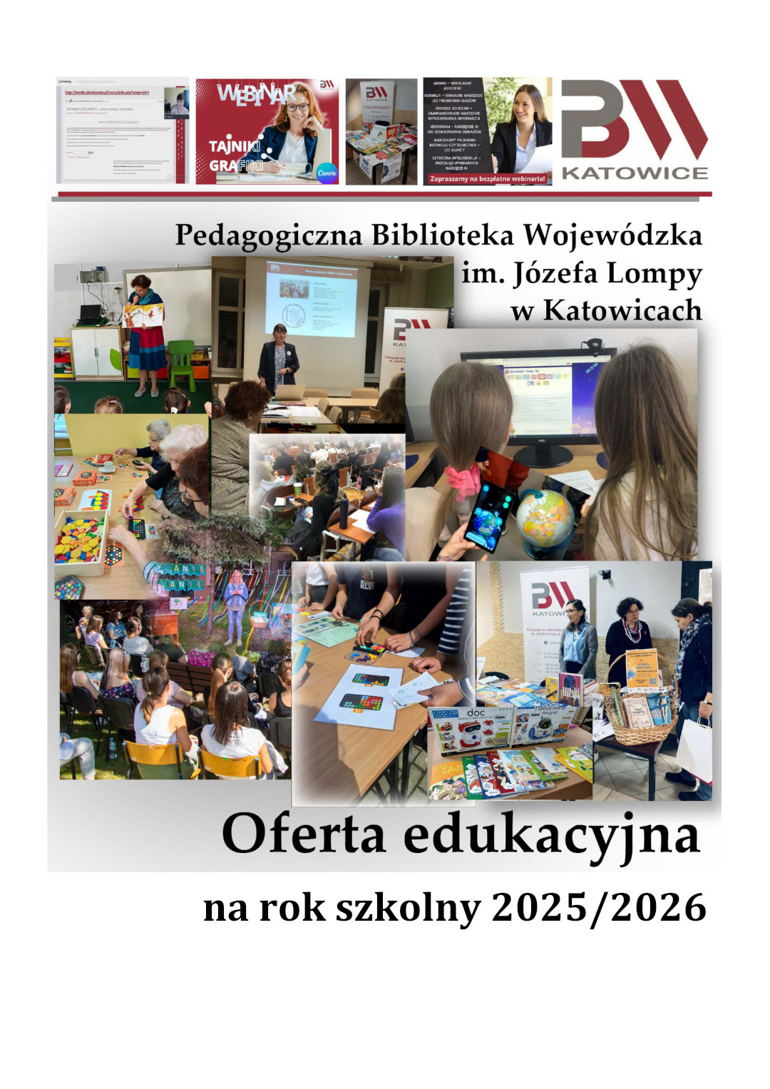 Oferta zajęć na rok szkolny 2025-2026 - okładka