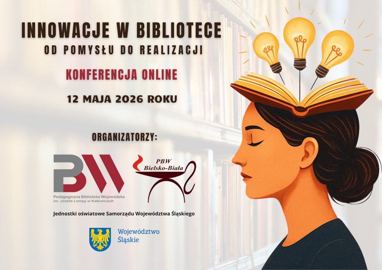 Plakat konferencji Innowacje w&nbsp;bibliotece