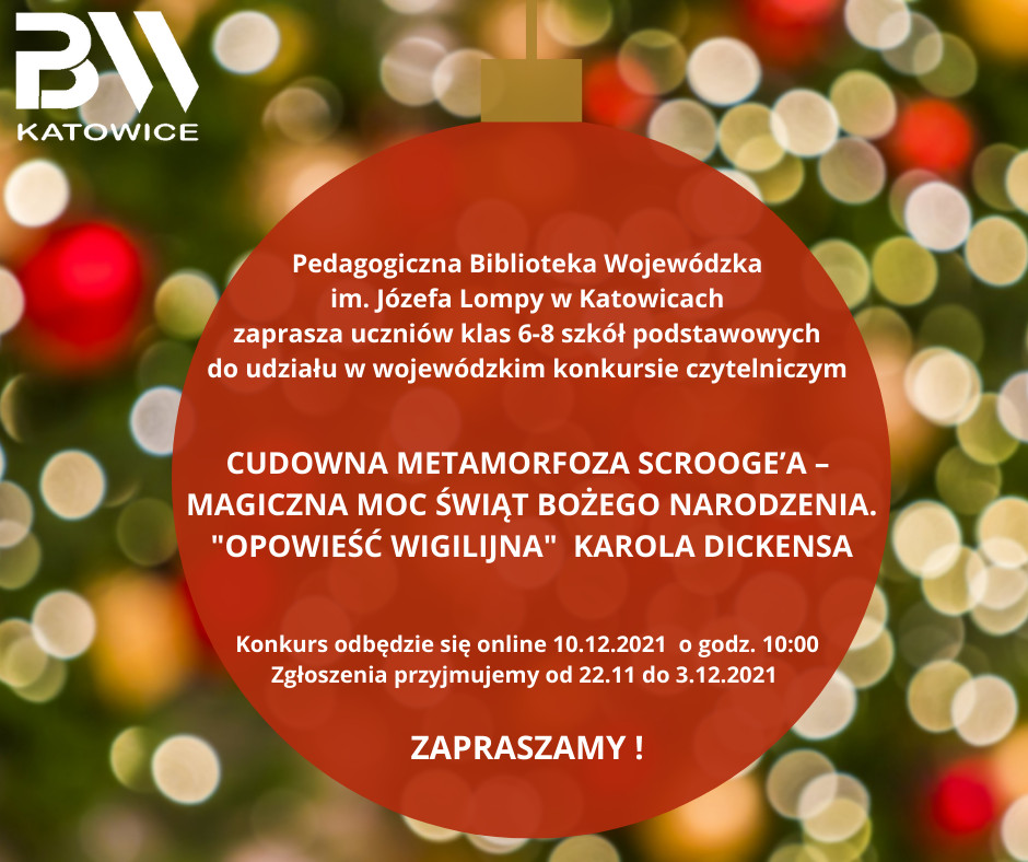 konkurs Cudowna metamorfoza Scrooge'a - plakat