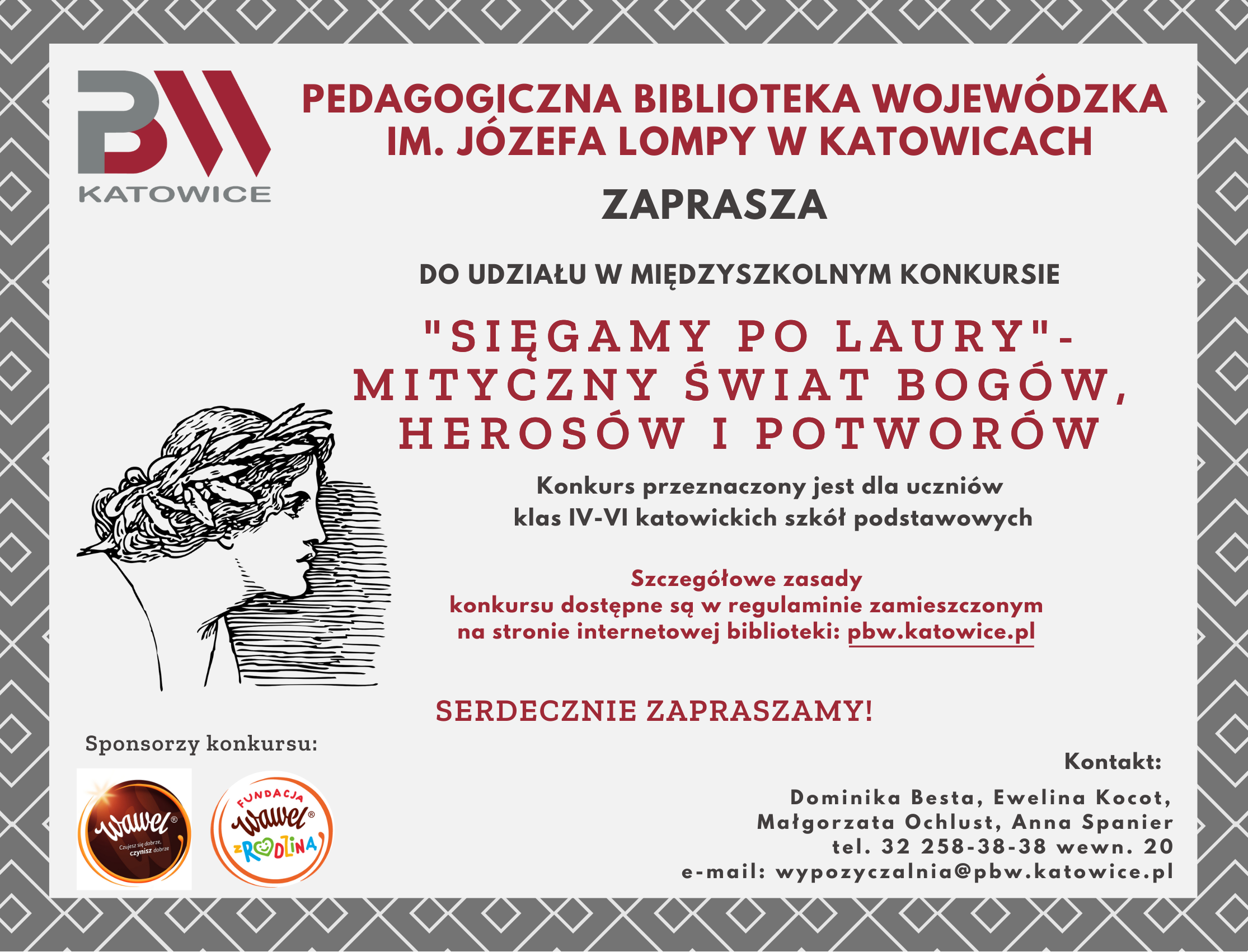 plakat z informacjami o konkursie
