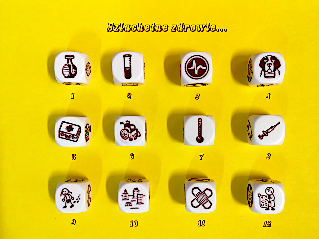 Zdjęcie wylosowanych kości