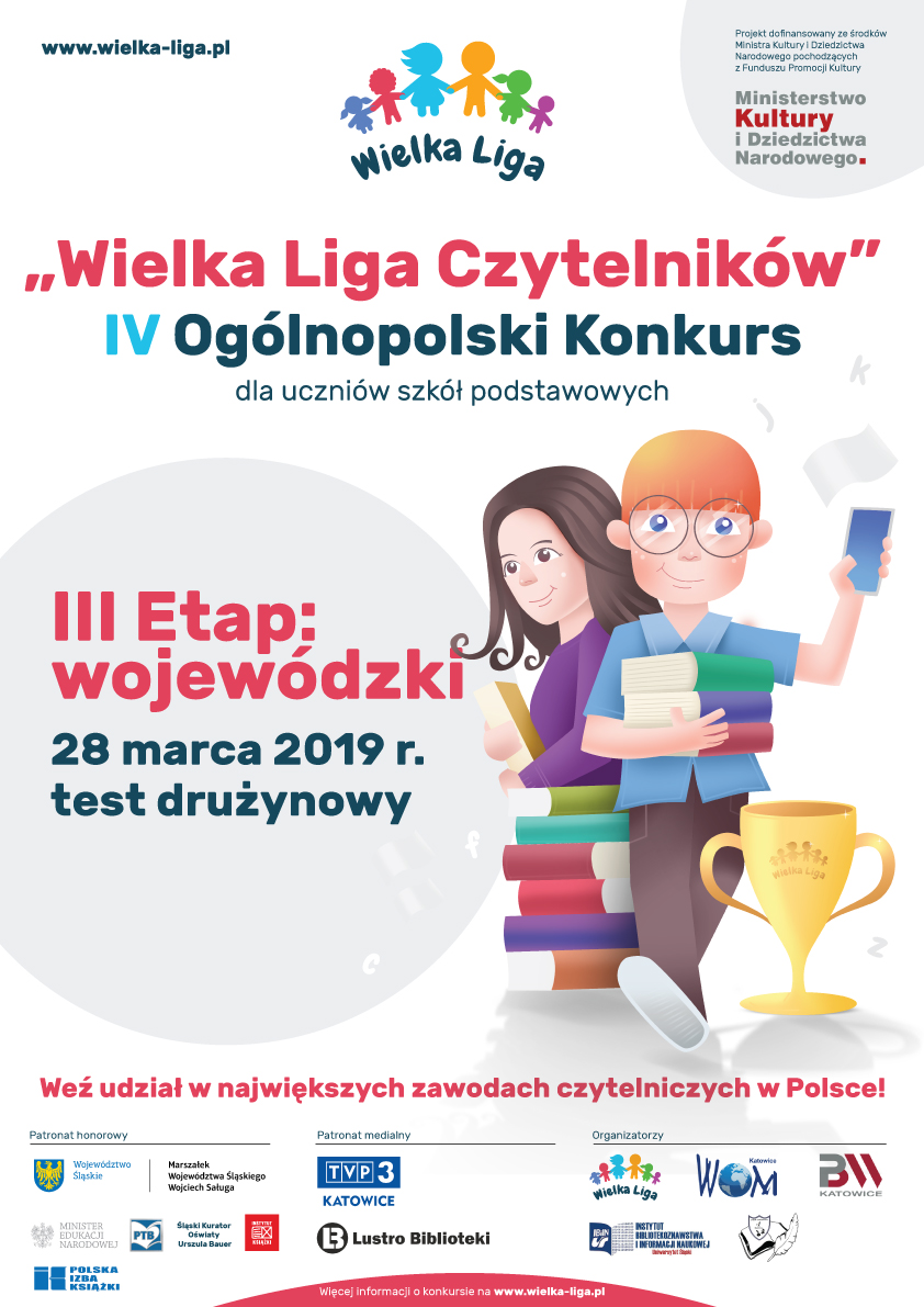 Wielka Liga Czytelników - plakat informacyjny